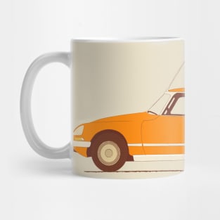 Orange Ride of the Retro Future Mug